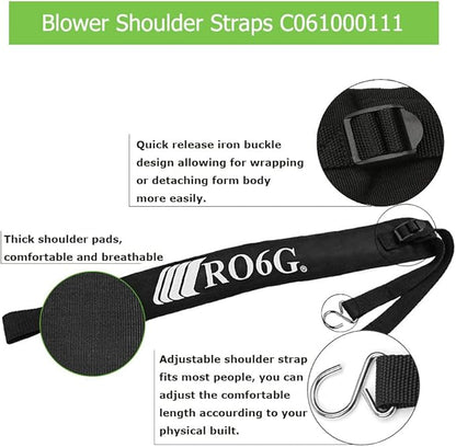 Backpack Blower Straps C061000110 for Echo Leaf Blower Shoulder Strap C061000111 PB-500 PB-265LN PB-403H PB-413H PB-460 PB-610 PB-620 PB-650 PB-755 Fits - 2 Pack - LeafyLoom