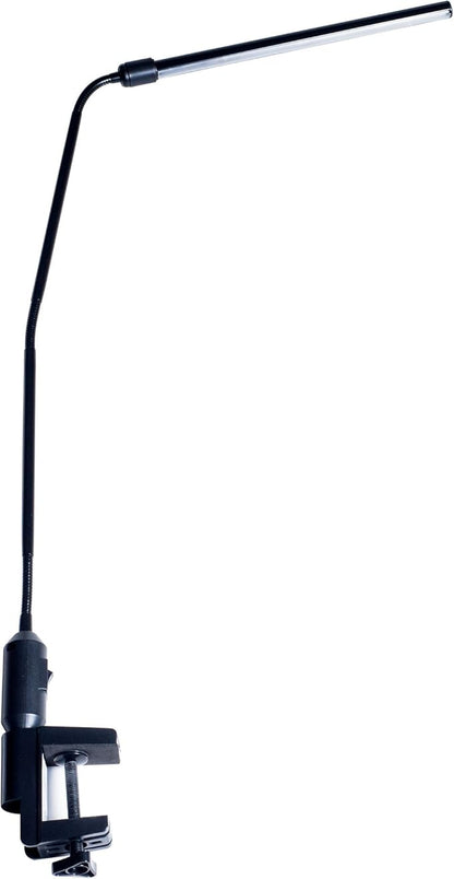 Lavish Home 72-L092-B Desk Lamp with Clamp-Modern Contemporary LED Clip on Light for Table-Home Office or Dorm Room Accessories, 41", Black - LeafyLoom