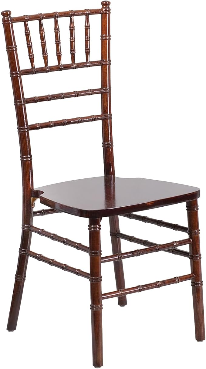 Flash Furniture HERCULES Series Fruitwood Chiavari Chair, 18"D x 15.75"W x 36.25"H, Set of 1 - LeafyLoom