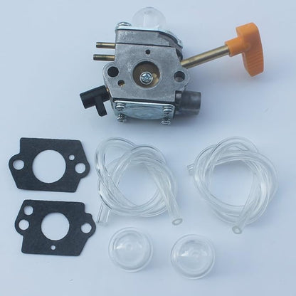 kipa Carburetor for Homelite 308054041 UT-09520 UT-09521 UT-09523 UT-09525 26cc Blowers with Fuel Lines Primer Bulbs Mounting Gaskets - LeafyLoom