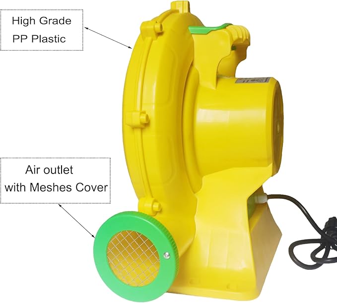 Air Blower 550 Watts, Bounce House Blower for inflatables Jump House, Inflatable Castle and Jump Slides, Efficient and Convenient Commercial Inflatable Blower for Bounce House (Style C-550W) - LeafyLoom