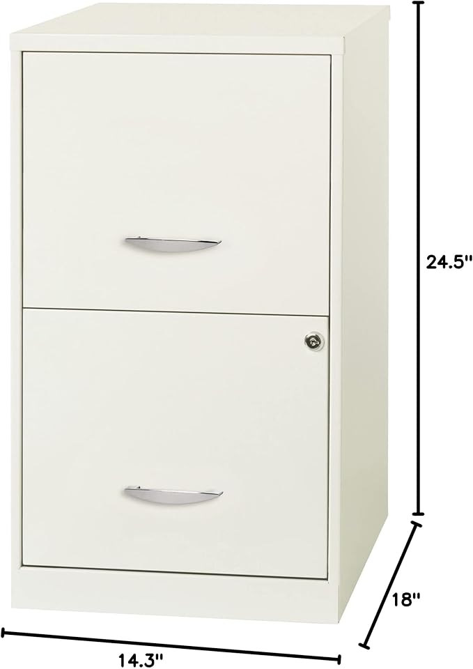 Lorell LLR14341WE - SOHO 18 2-drawer File Cabinet - LeafyLoom