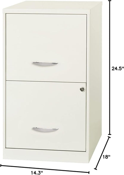 Lorell LLR14341WE - SOHO 18 2-drawer File Cabinet - LeafyLoom