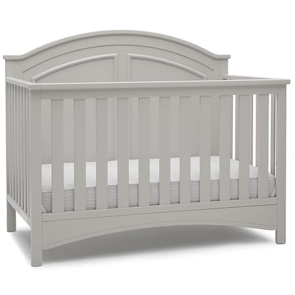 Delta Children Perry 6-in-1 Convertible Crib - Greenguard Gold Certified, Moonstruck Grey - LeafyLoom