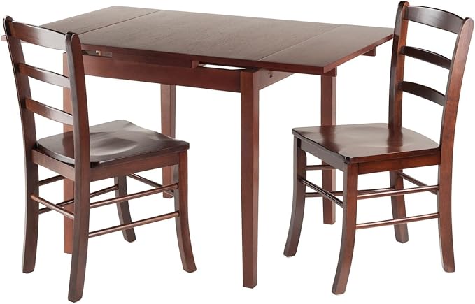 Winsome Pulman Dining, 48.03" W x 29.92" D x 29.29" H, Walnut - LeafyLoom