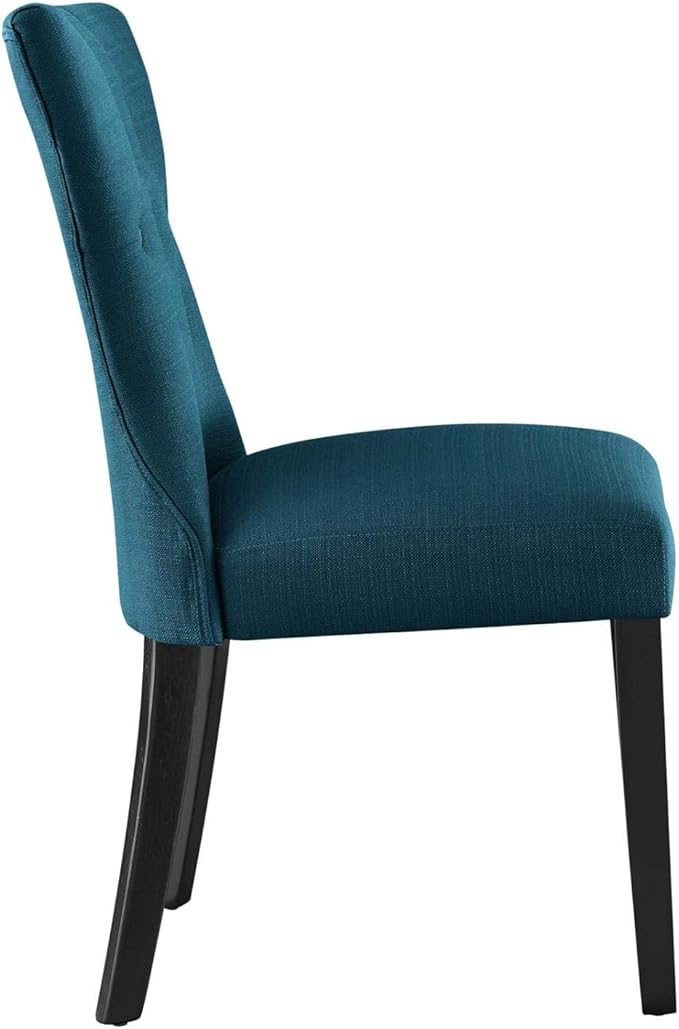 Modway Silhouette Modern Tufted Upholstered Fabric Parsons Kitchen Room, One Dining Chair, Azure - LeafyLoom