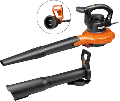 Worx WG518 12 Amp 2-Speed Electric Leaf Blower/Mulcher/Vacuum - LeafyLoom