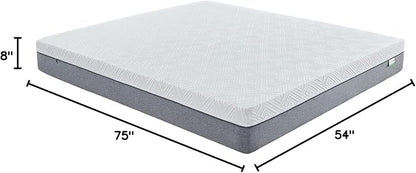 Novilla Full Size Mattress, 8-Inch Gel Memory Foam Mattress for Pressure Relief, Enhanced Support & Plush Comfort, Full Mattress in a Box, Bliss - LeafyLoom