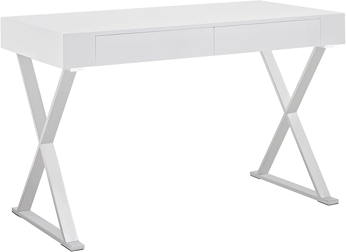 Modway Sector Office Desk in White - LeafyLoom