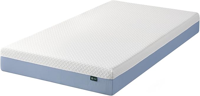 ZINUS 8 Inch Cooling Essential Memory Foam Mattress [New Version], Twin, Fiberglass Free, Medium Feel, Cooling Airflow Memory Foam, Certified Safe Foams & Fabric, Mattress in A Box - LeafyLoom