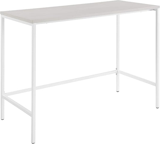 OSP Home Furnishings Contempo 42-Inch Desk, White - LeafyLoom