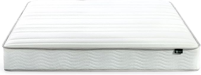 ZINUS 8 Inch Foam and Spring Mattress, Queen, CertiPUR-US Certified Foams, Mattress in A Box, White - LeafyLoom