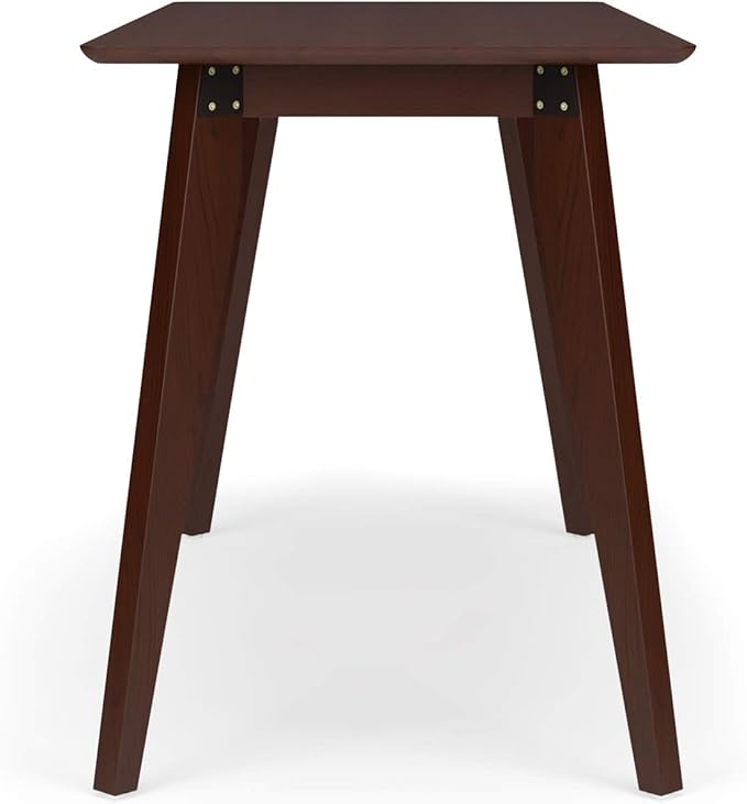 HON Basyx BSX55WPLMWMW Modern Home Office Wood Computer Desk, 55", Walnut - LeafyLoom