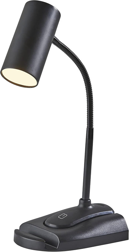 SIMPLEE ADESSO Dual Purpose LED Desk/Clip LAMP Matte Black - LeafyLoom