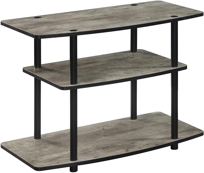 Convenience Concepts Designs2Go 3 Tier TV Stand, 31.5", Faux Birch/Black - LeafyLoom