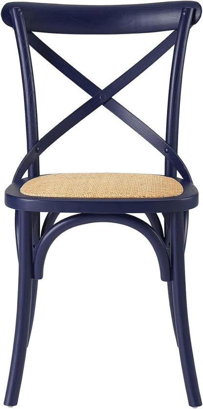 Modway Gear Side, Dining Chair, Midnight Blue - LeafyLoom