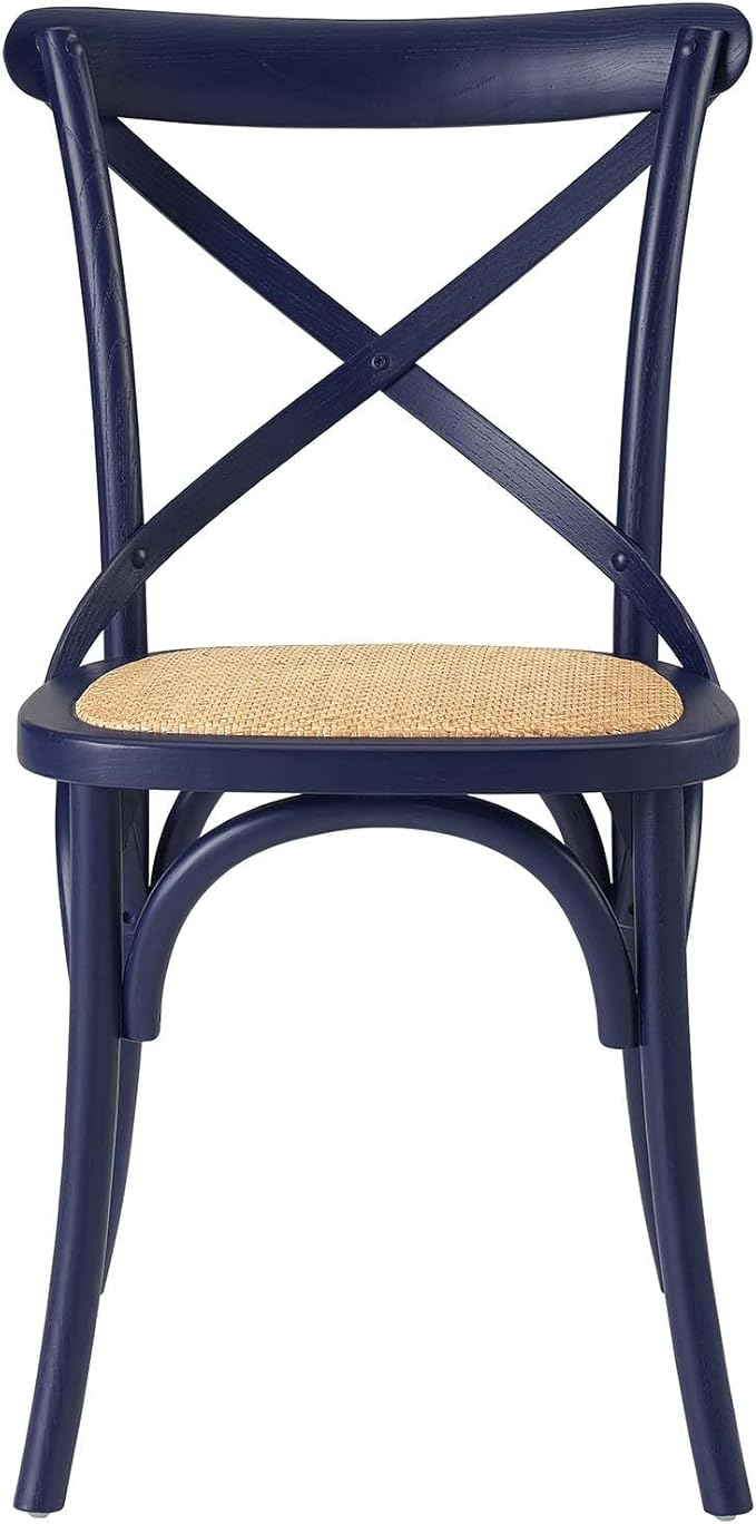 Modway Gear Side Set of 2, Two Dining Chairs, Midnight Blue - LeafyLoom