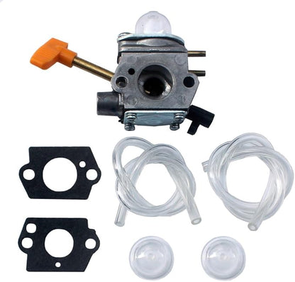 kipa Carburetor for Homelite 308054041 UT-09520 UT-09521 UT-09523 UT-09525 26cc Blowers with Fuel Lines Primer Bulbs Mounting Gaskets - LeafyLoom