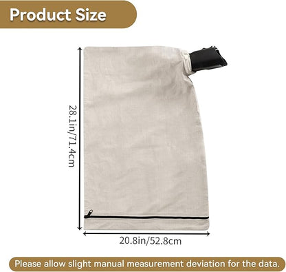 127-7040 Leaf Blower Vacuum Bag Compatible with Toro 51574 51592 51593 51602 51609 51581 51558 - Metal Bottom Zip Debris Collection Vac Bag Replaces 137-2336 108-8994 - 2 Pack - LeafyLoom