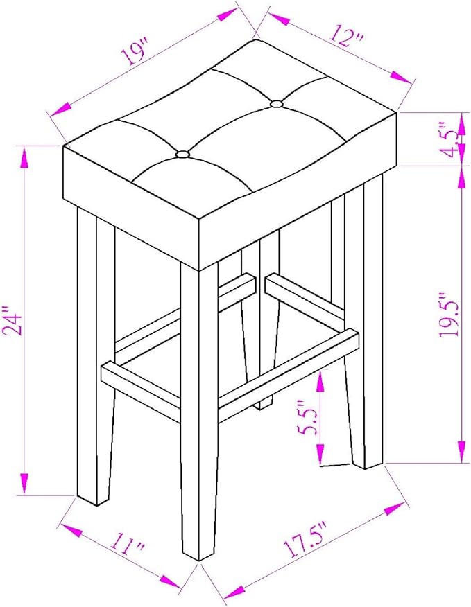 5 Piece Square, Industrial Breakfast Table + 4 Upholstered Stools, Bistro Dining Set, for Living, Small Apartment, Farmhouse, Game Room, Brown+Light Gray - LeafyLoom