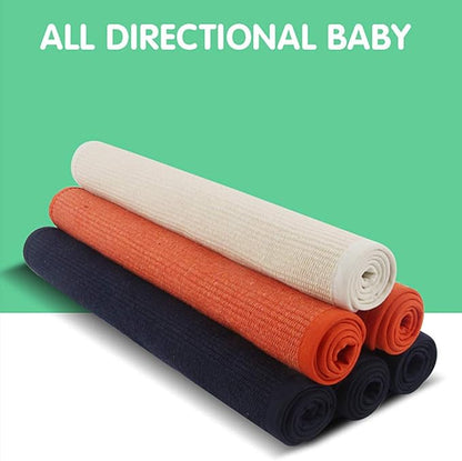 Montessori Mat Holder for Toddlers Babies Children Cotton Working Rug for Nursery Preschool Kindergarten, 23.6''×15.8'', Orange - LeafyLoom