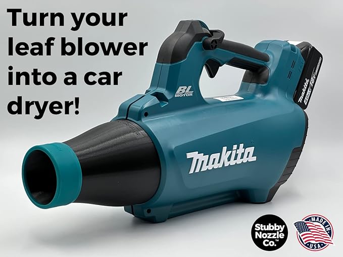 STUBBY Car Drying Nozzle for Makita 18V LXT Leaf Blowers (XBU03Z and DUB184Z) - LeafyLoom