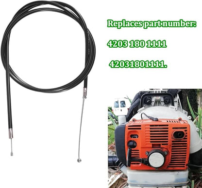 Throttle Cable Fits for Stihl BR320 BR340 BR380 BR400 BR420 Blower Replaces 4203 180 1111 42031801111 - LeafyLoom