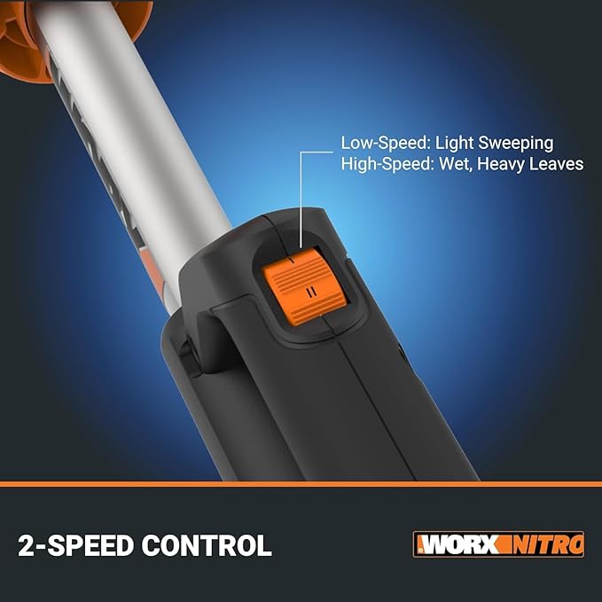 Worx Nitro WG543 20V LEAFJET Leaf Blower Cordless with Battery and Charger, Blowers for Lawn Care Only 3.8 Lbs., Cordless Leaf Blower Brushless Motor – Battery & Charger Included - LeafyLoom