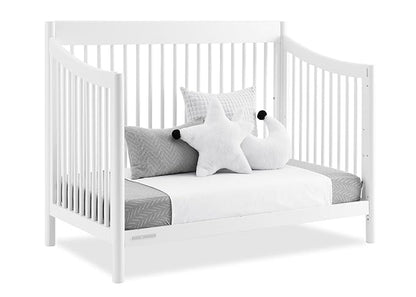 Delta Children Brooks 6-in-1 Convertible Crib - Greenguard Gold Certified, Bianca White - LeafyLoom