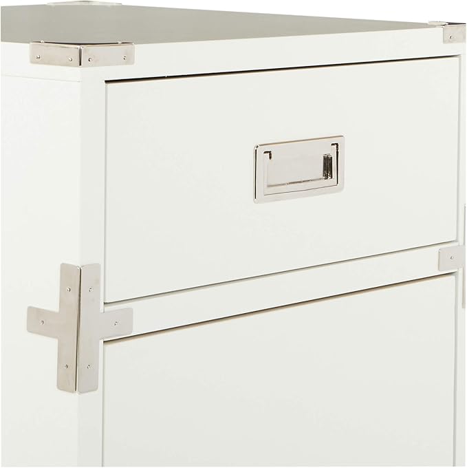 OSP Home Furnishings Wellington 2-Drawer File Cabinet, White - LeafyLoom