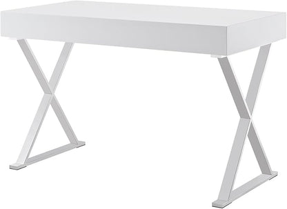 Modway Sector Office Desk in White - LeafyLoom