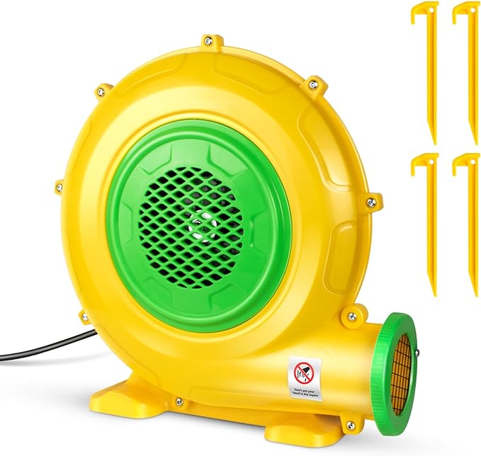 370W 0.5HP Air Blower: Bounce House Blower - Commercial Electric Blower for Inflatables - Work for Bouncy Castle Jump Slides Water slides Inflatable Arch - LeafyLoom