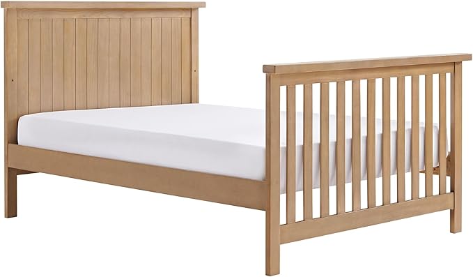 Everlee Crib to Full-Size Bed Conversion Kit, Honey Wood - LeafyLoom