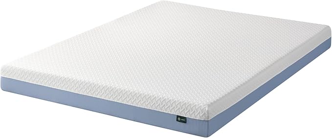 ZINUS 6 Inch Cooling Essential Memory Foam Mattress [New Version], Queen, Fiberglass Free, Medium Feel, Cooling Airflow Memory Foam, Certified Safe Foams & Fabric, Mattress in A Box - LeafyLoom