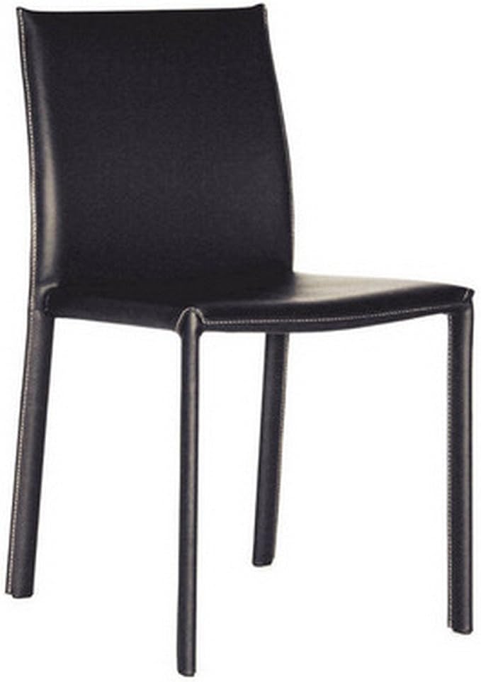 Baxton Studio ALC-1822 Black Dining-Chairs, One Size - LeafyLoom