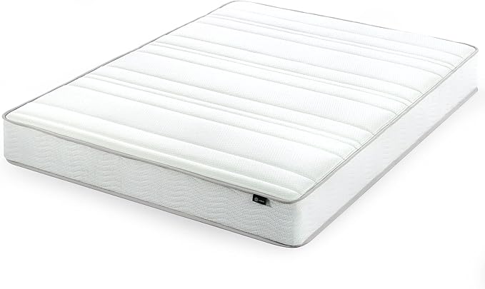 ZINUS 10 Inch Foam and Spring Mattress, Full, CertiPUR-US Certified Foams, Mattress in A Box, White - LeafyLoom