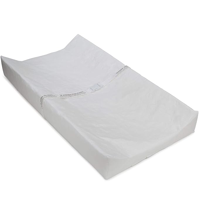 Delta Children Lancaster 4-in-1 Convertible Baby Crib, Bianca White & Contoured Changing Pad, White - LeafyLoom