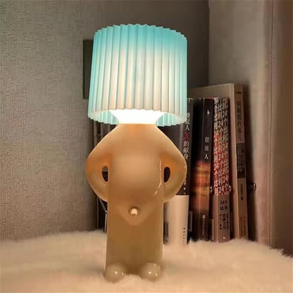 Little Naughty boy Desk lamp,A Little Shy Desk lamp, Bedside Night Light,Naughty boy Mr.P a Little Shy Man Creative lamp,Home Decoration Beautiful Gift (Blue) - LeafyLoom