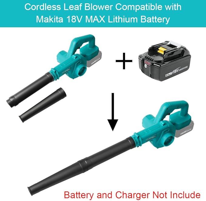 Cordless Leaf Blower for Makita 18V Battery for Lawn Care Leaf Blowing, Car, Corner Dust Clearing(Tool Only,No Battery) - LeafyLoom