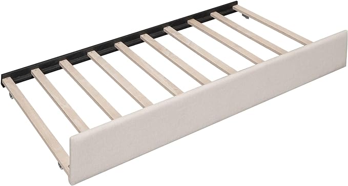 Wood House Bed with 2 Twin Solid Bed,L Structure Bedroom Platform Bed Frame W/Fence and Slatted Frame,No Box Spring Required,for Kids Teens Boy Girl,White - LeafyLoom