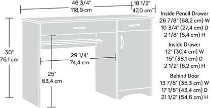 Sauder Beginnings Desk, Cinnamon Cherry finish - LeafyLoom