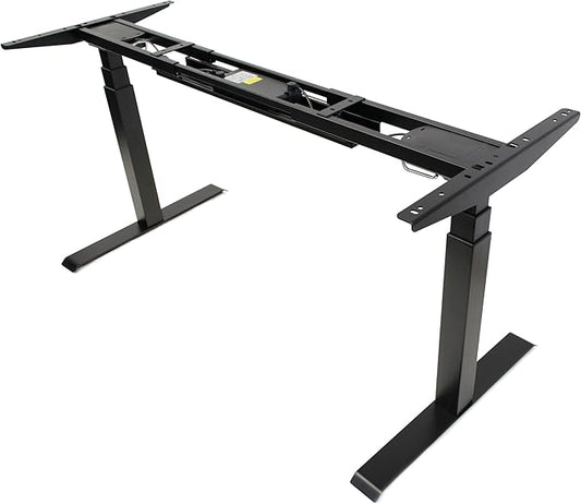 ApexDesk K Series Dual Motor Electric Adjustable Standing Computer Desk for Home and Office Width and Height Adjustable (Black Frame only) - LeafyLoom