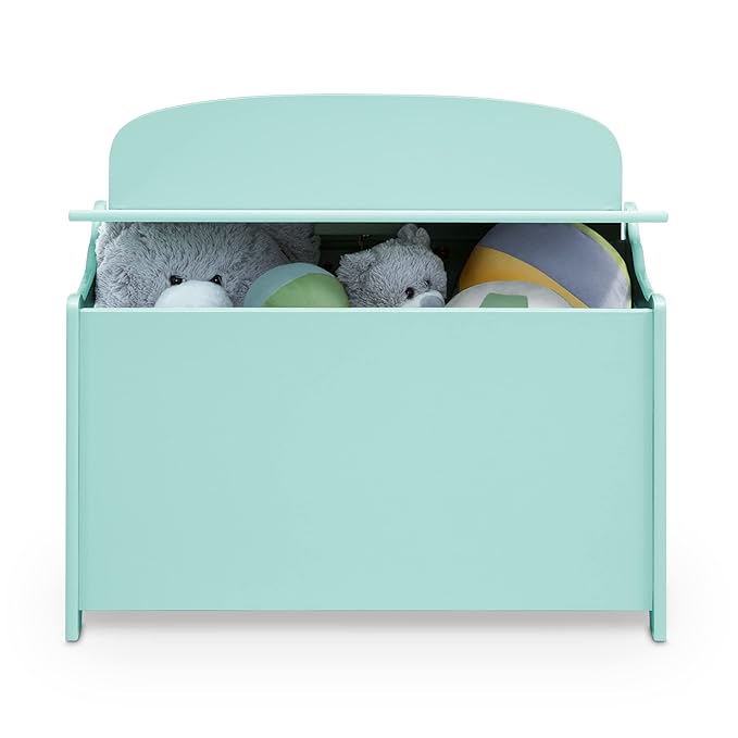 Delta Children MySize Deluxe Toy Box, Mint - LeafyLoom