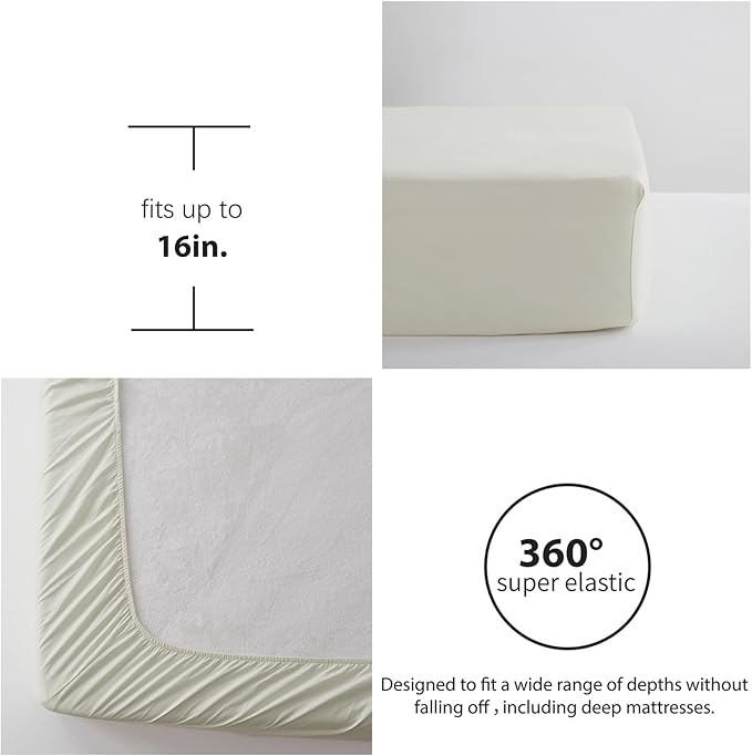 Anluoer Full Comforter Set, Oatmeal Tufted Bed in a Bag 7 Pieces with comforters and sheets, All Season Bedding Sets with 1 Comforter, 2 PillowShams, 2 Pillowcases, 1 Flat Sheet, 1 Fitted Sheet - LeafyLoom