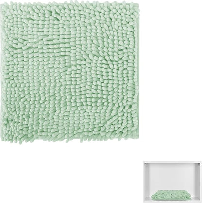 Locker Rug school girl rugs Carpet Chenille 100% Microfiber Locker Carpet with Non Skid Backing Locker Decorations (Green, 10X10) - LeafyLoom