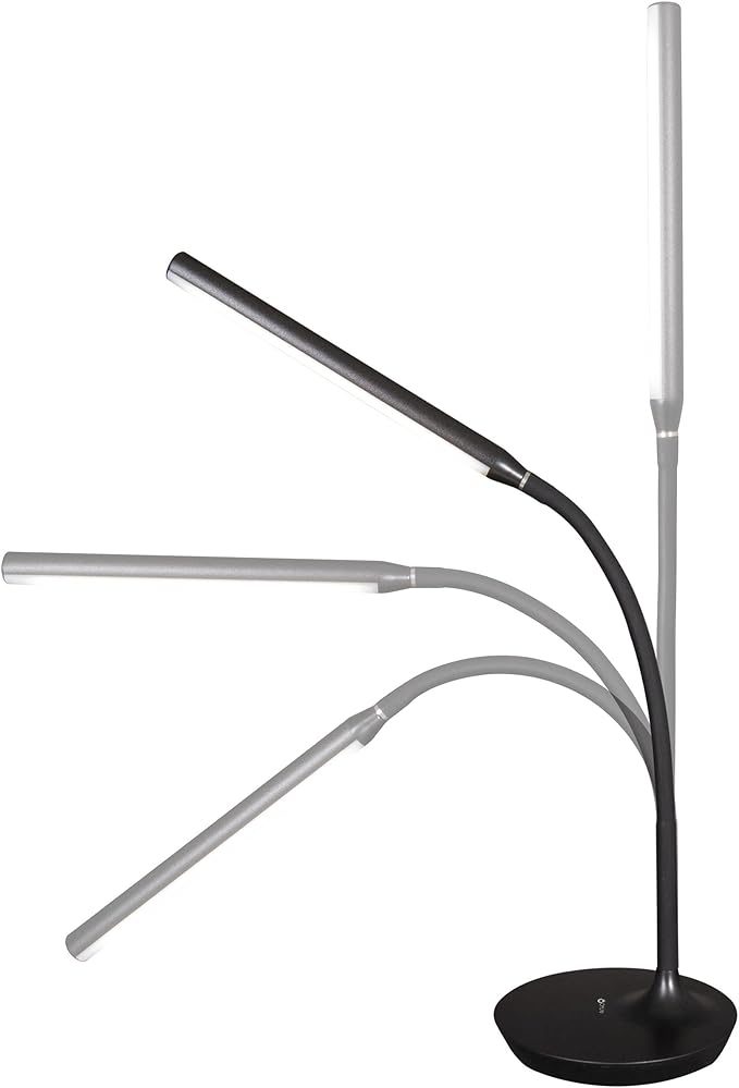 OttLite Extended Reach LED Desk Lamp, Black - LeafyLoom