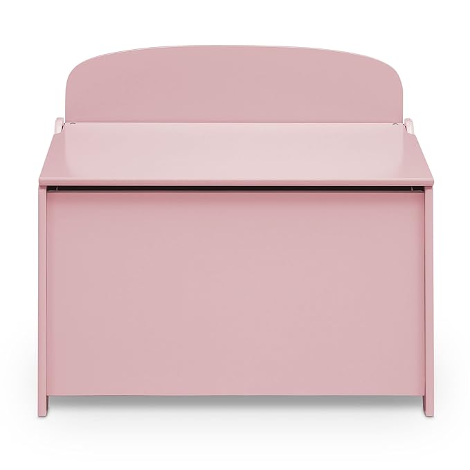 Delta Children MySize Deluxe Toy Box, Dusty Rose - LeafyLoom