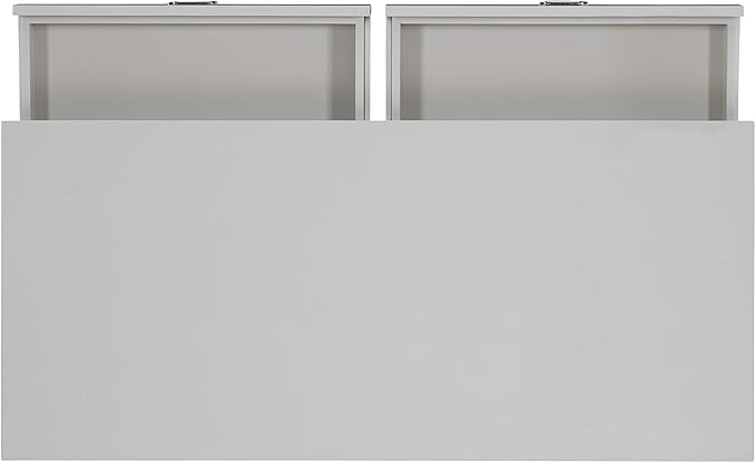 Linon Grey 2-Drawer Writing Jaycee Desk - LeafyLoom