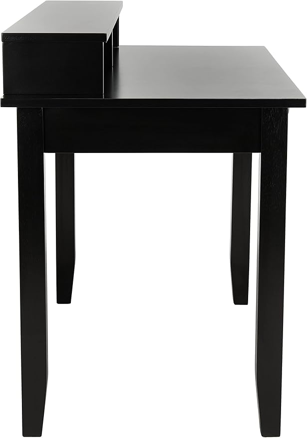 SAFAVIEH Home Collection Winsome Matte Black 2-Drawer Office Living Room Bedroom Study Foyer Writing Desk DSK1402A, 0 - LeafyLoom