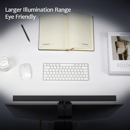 Computer Monitor Light Bar: Flat/Curved Monitor Screen Bar LED Lamp for Eye Caring/Space Saving 16.5 inch USB Powered Desk Lamp with Dimming for Home Office Gaming - LeafyLoom